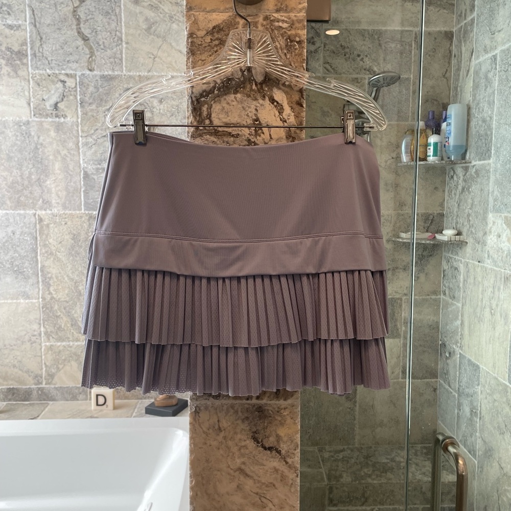 Lucky in love tennis skirt with ruffle